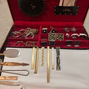 Vintage Tie Clips and Cufflinks